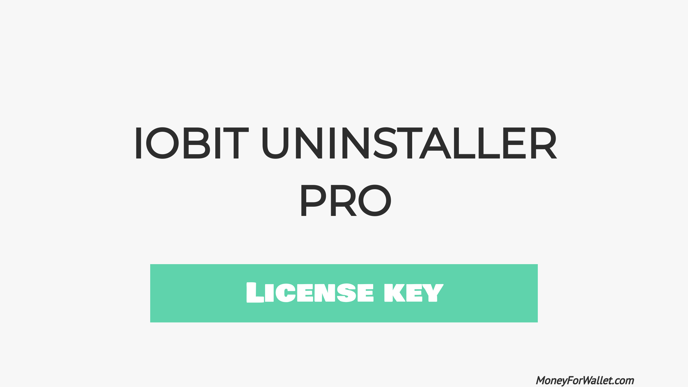serial key for iobit uninstaller